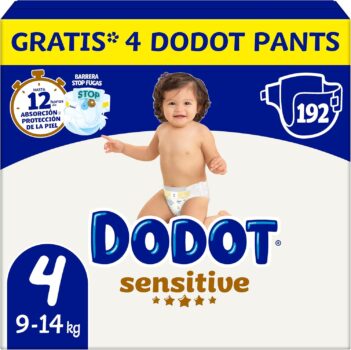 DODOT SENSITIVE TALLA 4 – 192 ud