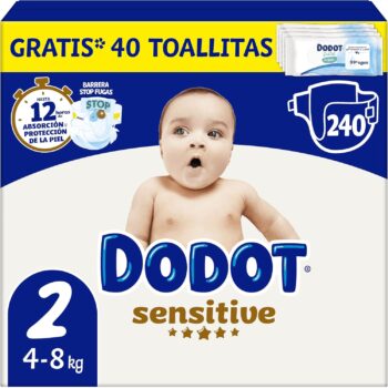 DODOT SENSITIVE TALLA 2 – 240 ud