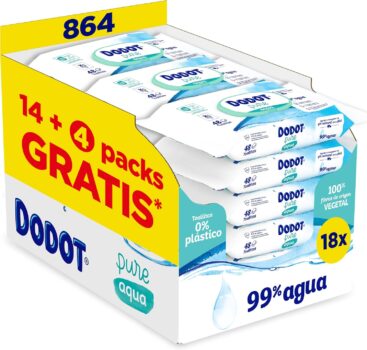 TOALLITAS DODOT AQUA PURE – 864 ud