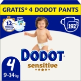 DODOT SENSITIVE TALLA 4 – 192 ud